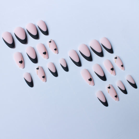 Wear Nail European And American Almond-shaped French Frosted