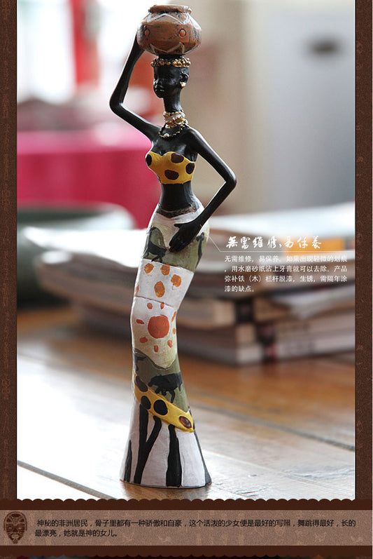 Doll three-piece resin crafts creative home new house decoration