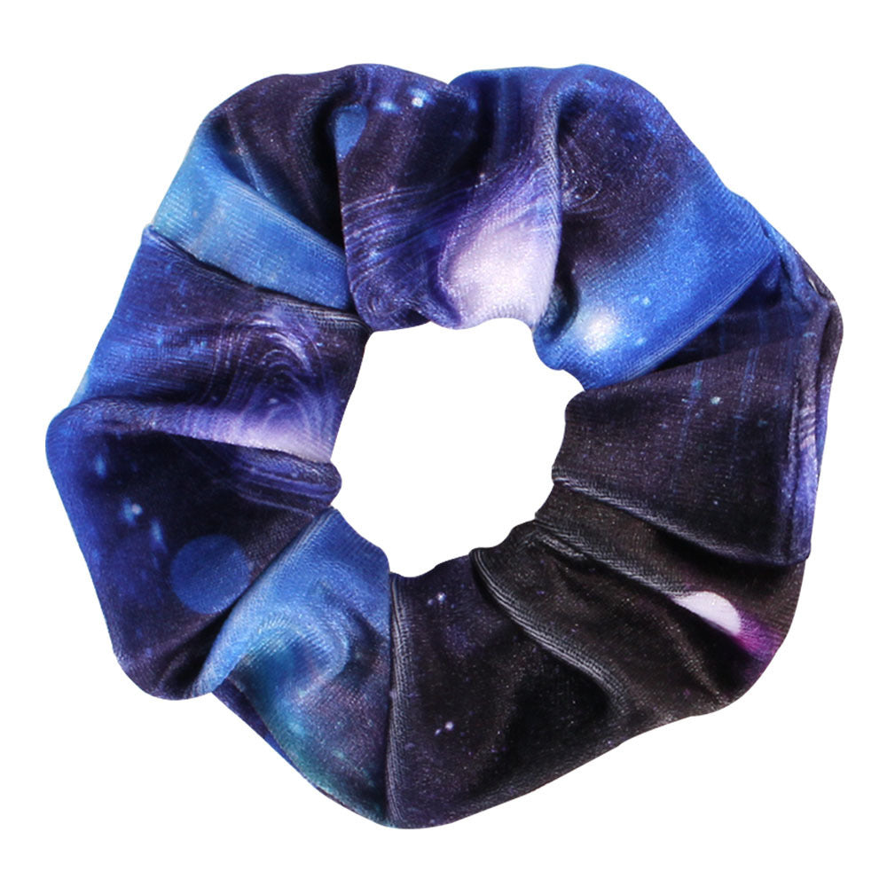 Diamond Velvet Tie-dye Printing And Dyeing Large Intestine Ring Gradient Color