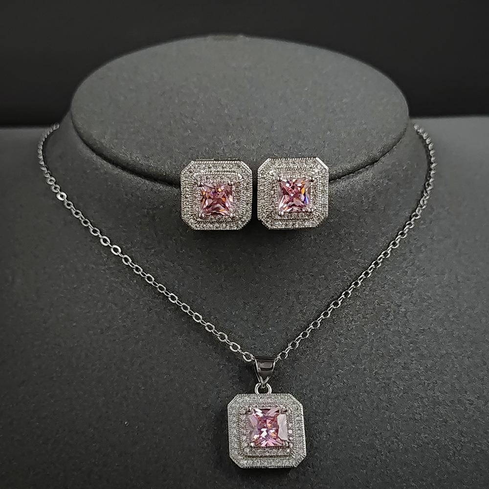 Fashion Personality Versatile Square Jewelry Set