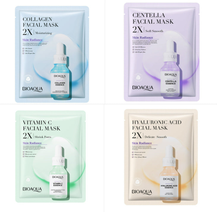 Collagen Face Mask Moisturizing Face Sheet Mask, Hyaluronic Acid