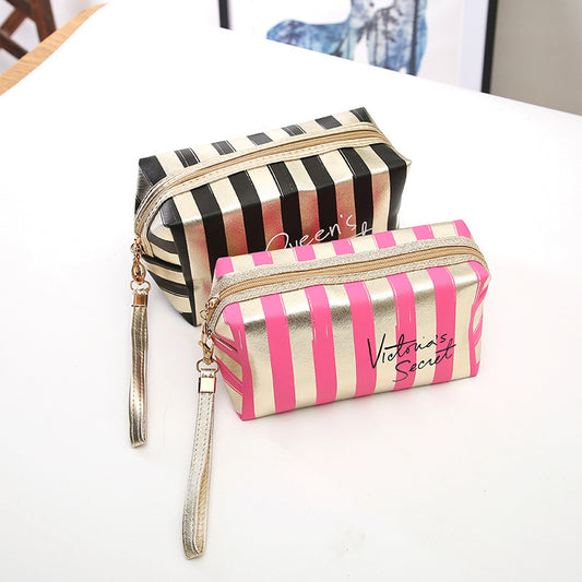 New Phnom Penh Striped Make-up Bag