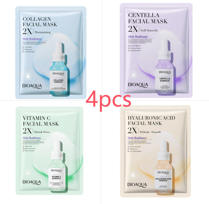 Collagen Face Mask Moisturizing Face Sheet Mask, Hyaluronic Acid