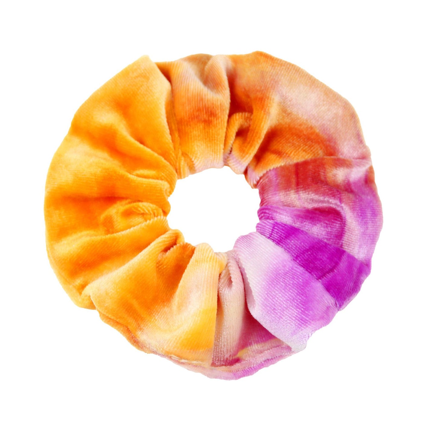 Diamond Velvet Tie-dye Printing And Dyeing Large Intestine Ring Gradient Color