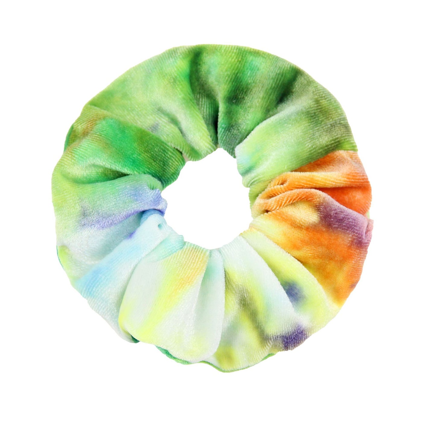Diamond Velvet Tie-dye Printing And Dyeing Large Intestine Ring Gradient Color