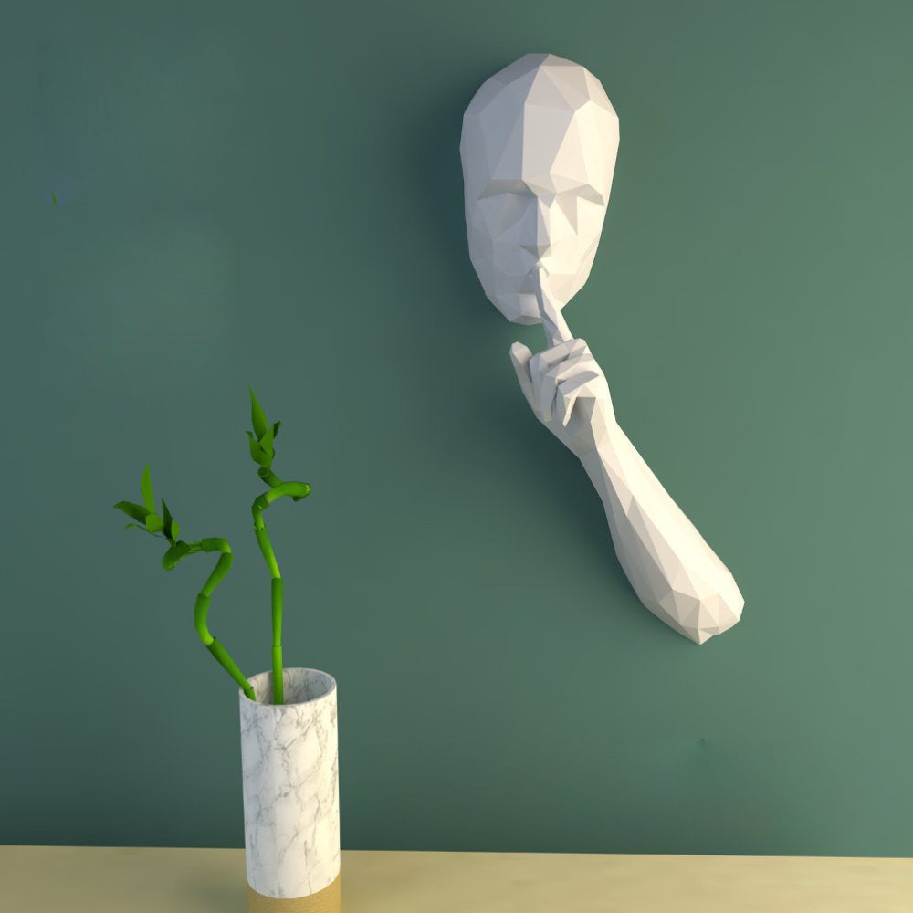 Paper Model Library Office Wall Hanging Decoration 3d Paper Model