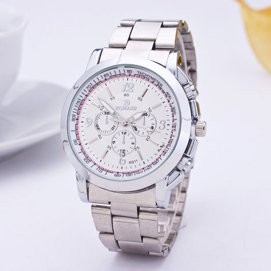 Diamond-studded mesh plate Personality scale High-grade steel belt sports and leisure watch