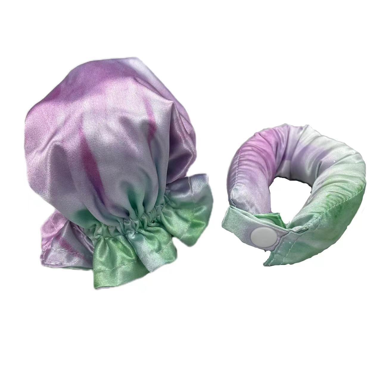 Heatless Curl Stick With Cloth Cover Cute Ball Head Hair Curler Headband Hair Rollers