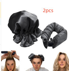 Heatless Curl Stick With Cloth Cover Cute Ball Head Hair Curler Headband Hair Rollers