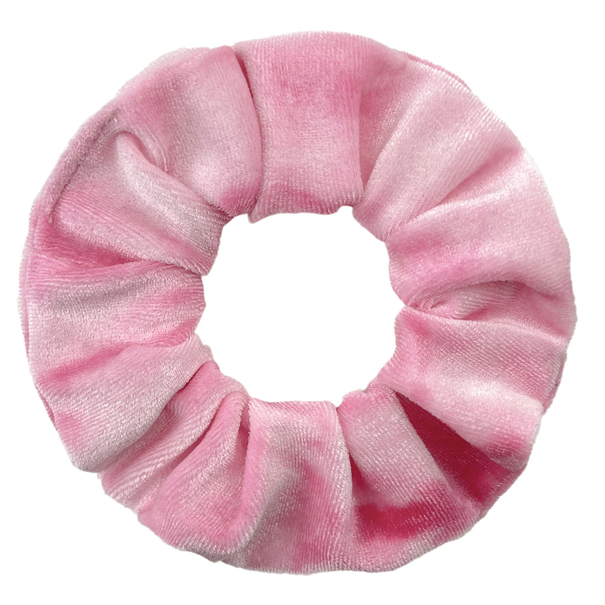 Diamond Velvet Tie-dye Printing And Dyeing Large Intestine Ring Gradient Color
