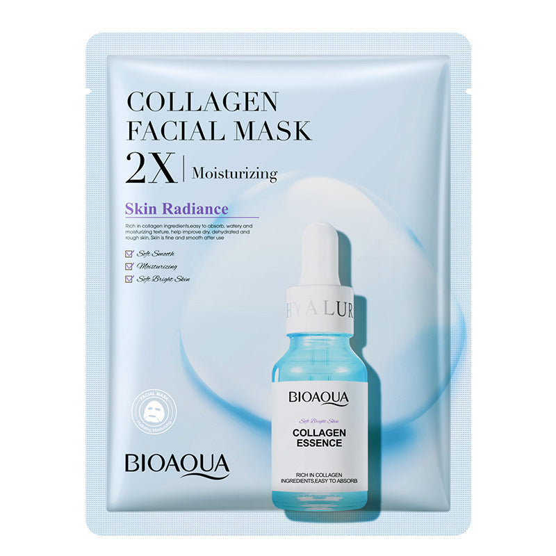 Collagen Face Mask Moisturizing Face Sheet Mask, Hyaluronic Acid