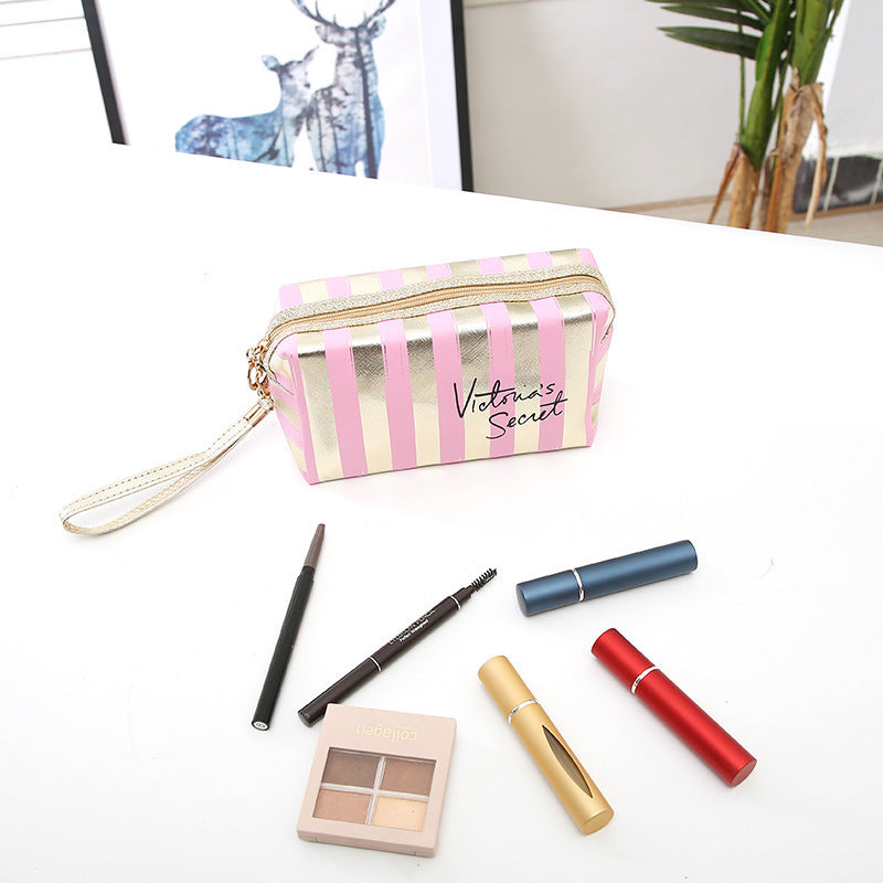 New Phnom Penh Striped Make-up Bag